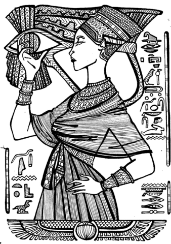 Cleopatra, Queen Of Egypt Coloring Page